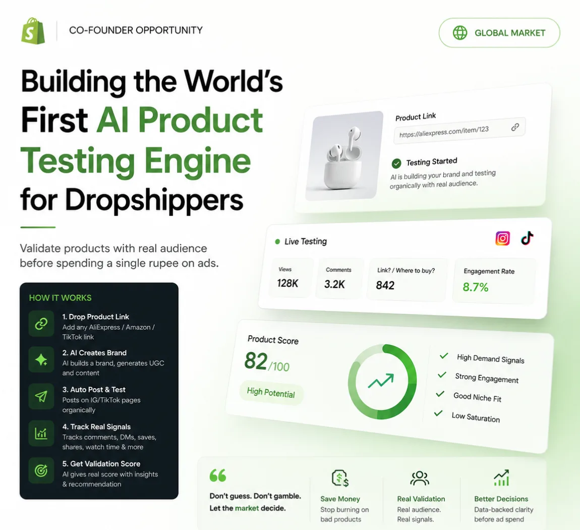 Image for AI Product Testing Engine for Dropshippers